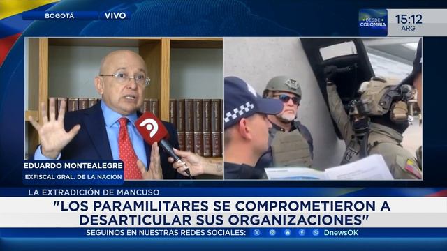 La extradición de Mancuso, Eduardo Montealegre en #DNEWS смотреть онлайн
