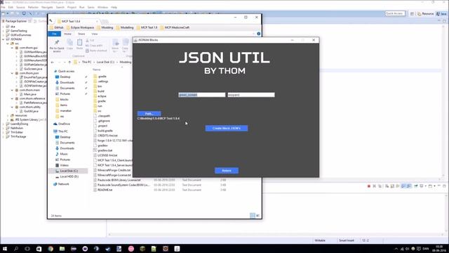 JSON-Util Showcasing - A Tool for Minecraft Modders смотреть онлайн
