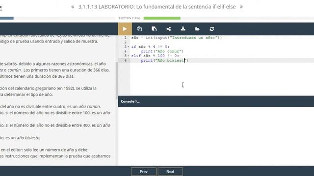 3.1.1.13 LABORATORIO Lo fundamental de la sentencia if elif else смотреть онлайн