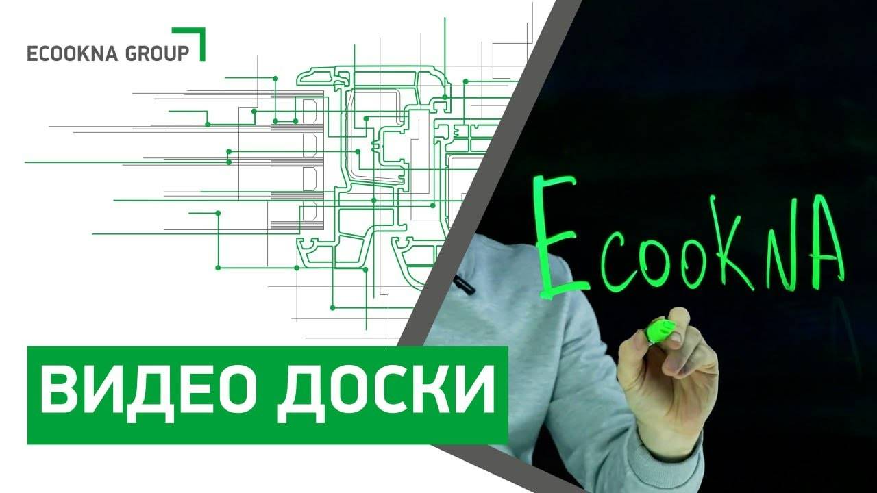 Маркерная доска из электропроводящего стекла | Видеодоски от ECOOKNA GROUP смотреть онлайн