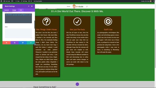 Divi 3 Tutorial: Add Drop Shadow to Module - Video 8 (you can now do this with module settings) смотреть онлайн
