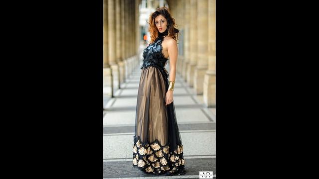 shooting Paris Palais Royal/Louvre styliste algérienne Ma-oui Créations смотреть онлайн