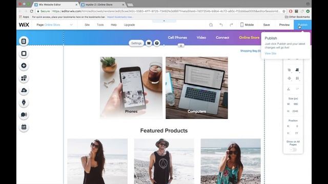 Wix Menu Set Up Link to your Ecwid Store Categories & Products смотреть онлайн