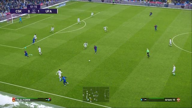 Карьера за игрока в PES 21. ЦСКА - Уфа