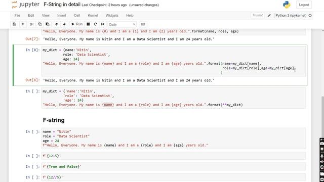 Learn basic string formatting in Python. How to use f-string in Python effectively? смотреть онлайн