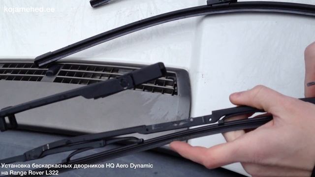 Range Rover L322. Установка бескаркасных дворников смотреть онлайн