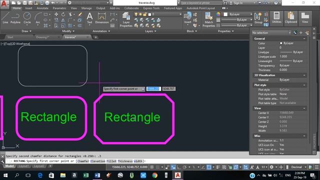 How to draw Rectangles, polygons, ellips and polylines in autocad (Lesson#5) смотреть онлайн
