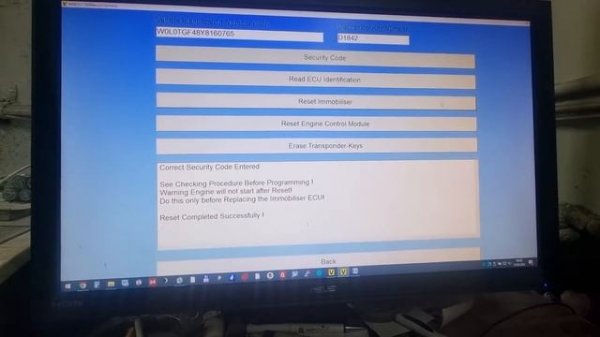 OPEL Z18XE SIMTEC 71 OPCOM immobilizer programowanie