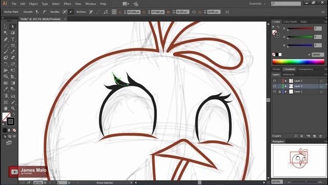 Angry Birds - Stella | Drawing illustrator (2D Animation) by James Malo смотреть онлайн