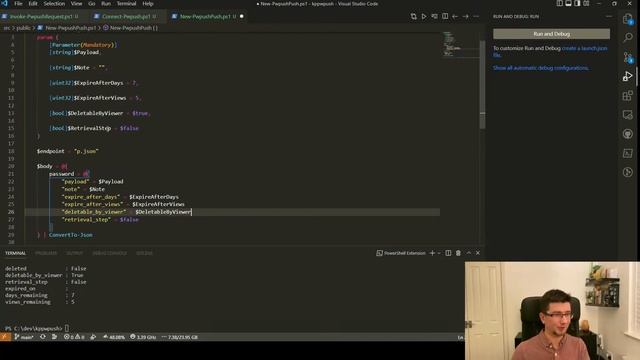 Developing PowerShell module for pwpush.com API live with @kamilpro смотреть онлайн
