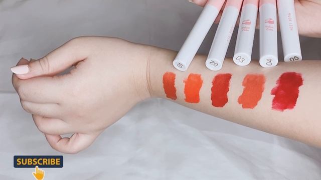 MUGE LEEN LIPSTICK SWATCHES смотреть онлайн