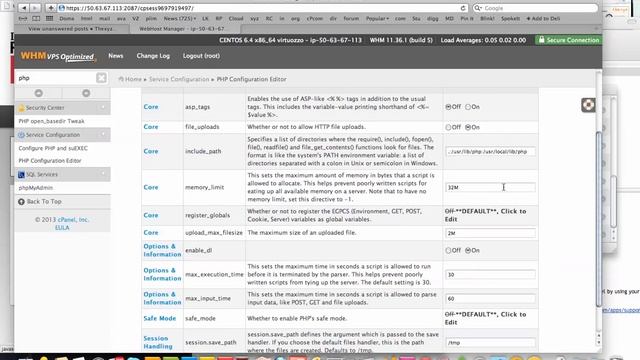 How To Edit The php.ini File In WHM смотреть онлайн