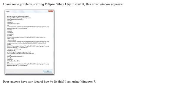 "Java returned exit code=13" when starting Eclipse смотреть онлайн