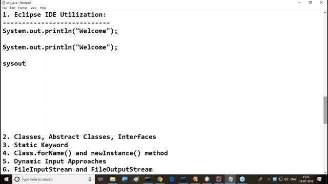 ADV. JAVA Online Tutorials || Session - 1 || by Mr. Nagoor Babu On 18-07-2019 @ 3PM смотреть онлайн