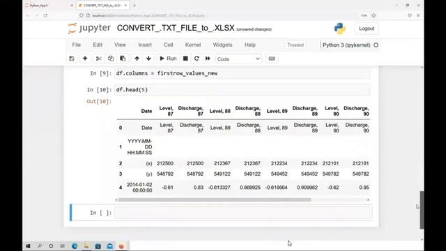 How to Quickly CONVERT a TEXT Time Series File Into an EXCEL File Using Python смотреть онлайн