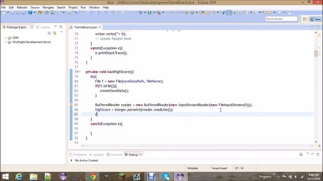 Java 2048 Intermediate Tutorial Part 10 Score and Highscore смотреть онлайн