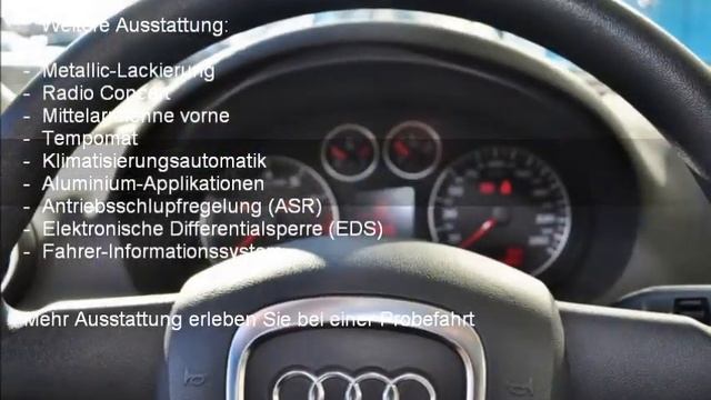 AUDI A3 1.6 FSI Attraction - A-7043 - AUTOHAUS SCHIESS AG - OCCASION. смотреть онлайн