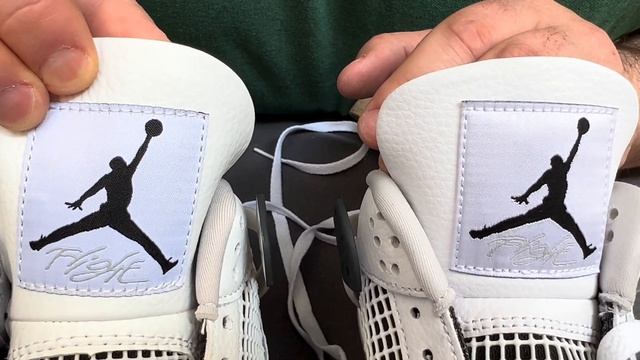 Fake Vs Real Nike Air Jordan 4 Retro Military Black Sneakers / How To Spot Fake Nike Air Jordan 4