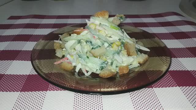 Салат с КУКУРУЗОЙ. Свежо и вкусно! смотреть онлайн