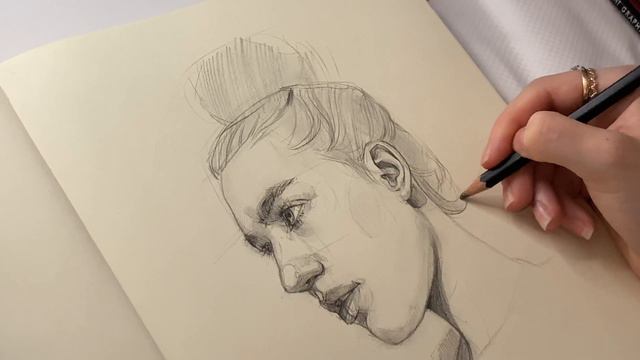 Автопортрет полный процесс карандашом| Self portrait with pencil FULL PROCESS смотреть онлайн