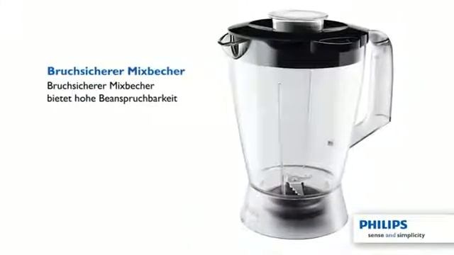 Philips HR7762 90 Küchenmaschine 750 Watt, Inkl  Knethaken, Standmixer Und Mühle Schwarz