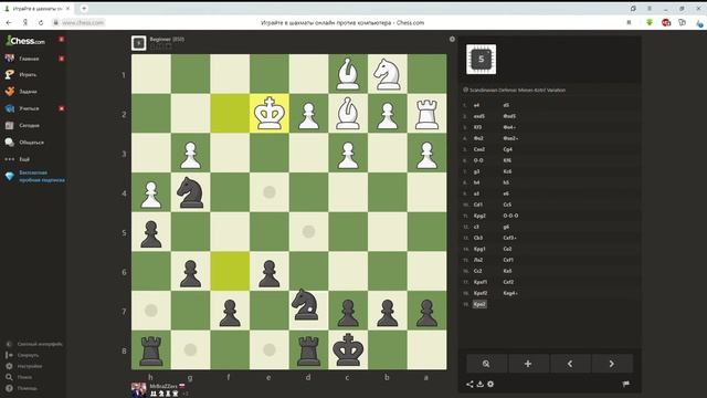 Кузнецов М В Шамахты 4гр Игра с компьютером 5 ур 27 12 2020 смотреть онлайн