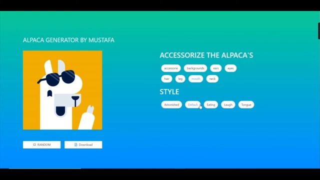 DEMO Alpaca image generator React Ant Design Typescript смотреть онлайн