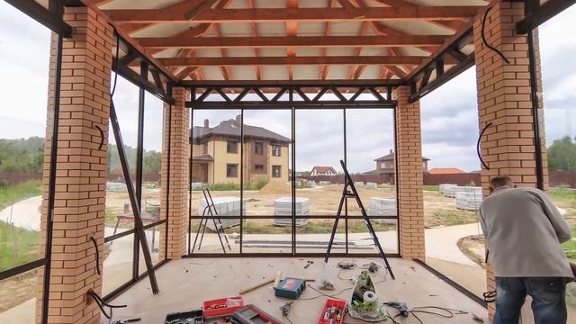 Процесс остекления беседки за 1 минуту! смотреть онлайн