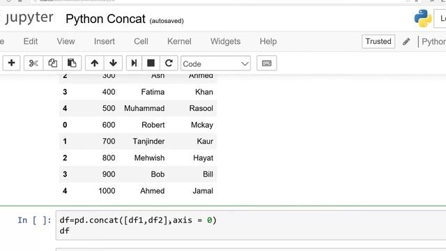 Python Pandas Concat,axis=0 or 1,loc,keys Functions:Urdu/Hindi смотреть онлайн
