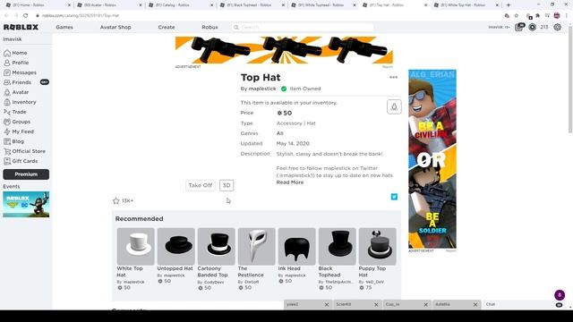 Roblox Top-Head Series... "Cover your head" смотреть онлайн