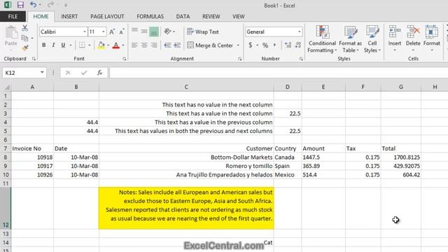 4-5: Excel Horizontal Alignment - Left, Right, Center, Justify, Fill смотреть онлайн