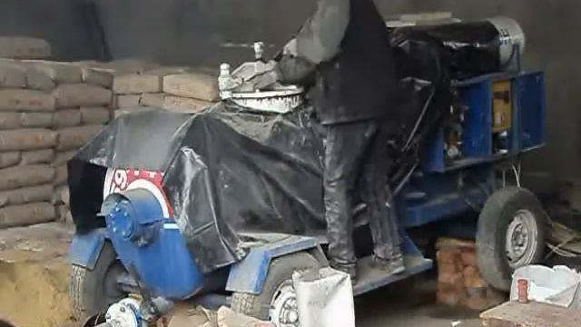 Теплоизоляция монолитным пенобетоном. Работа мобильной установки FC50WD