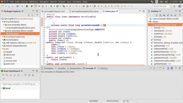 Demo Creating Model, Repository and Service layers смотреть онлайн