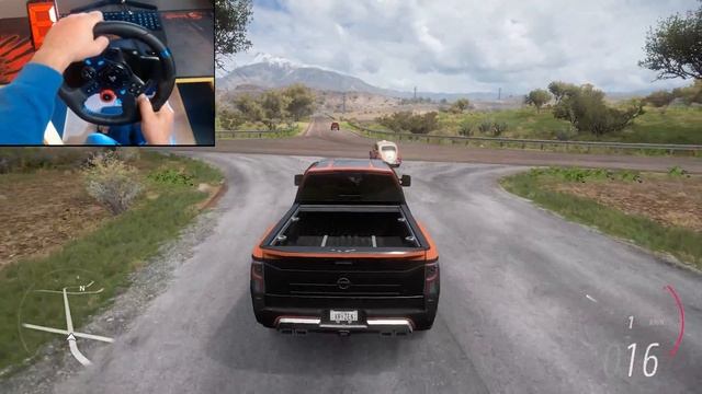 Forza Horizon 5 - Nissan Titan Warrior off-roading | Logitech g29 gameplay смотреть онлайн