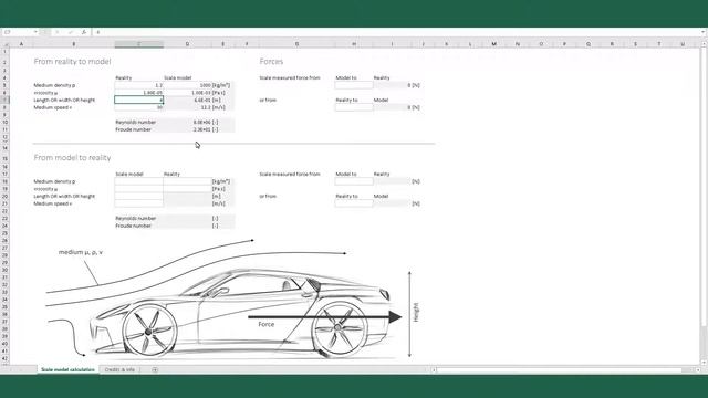 Scale Model Dimension Calculator Excel Sheet | Spreadsheet Download смотреть онлайн