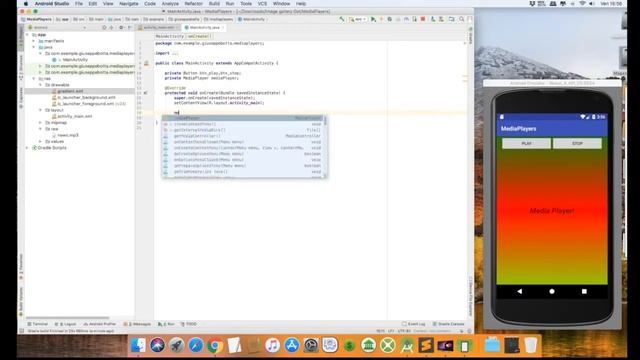 Android Studio Tutorial MediaPlayer Demo смотреть онлайн