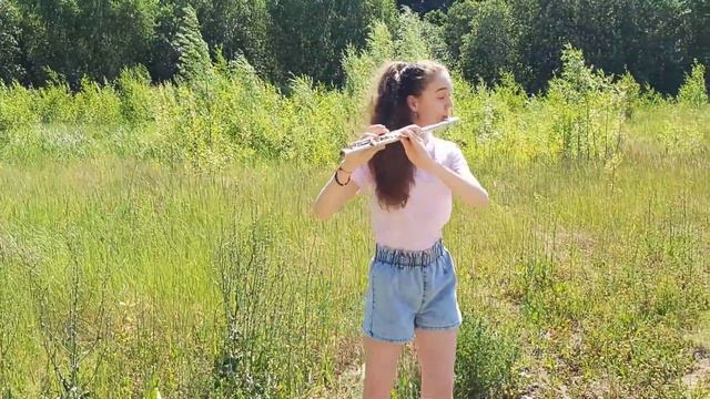 "Can't help falling in love" Elvis Presley - Adelina Safina - flute cover смотреть онлайн