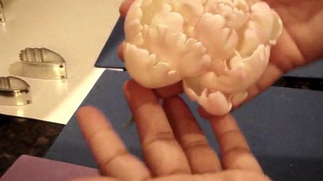 How to make a Beginner's Gumpaste Peony Part 4 смотреть онлайн