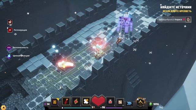 ПРОХОЖДЕНИЕ MINECRAFT DUNGEONS #21 DLC 2 CREEPING WINTER ОДИНОКАЯ КРЕПОСТЬ смотреть онлайн