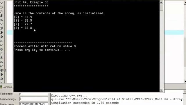 Initializing C++ Arrays смотреть онлайн