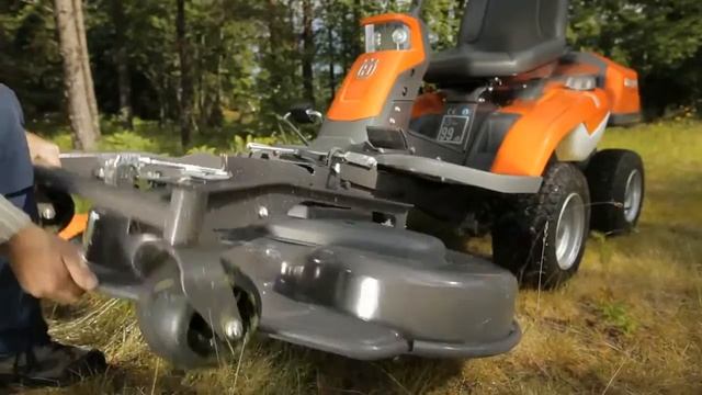 Сервисное положение режущей деки райдеров Husqvarna смотреть онлайн