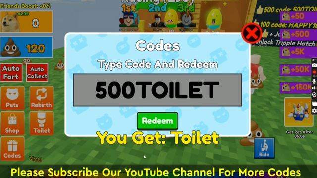All *New* Fart Race Codes (2023) l Latest Working Roblox Fart Race Codes смотреть онлайн