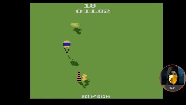Activision Sky Jinks [Game 1 Novice/B] - Atari 2600 Emulated смотреть онлайн
