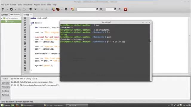 Compiling a C++ program in linux. смотреть онлайн