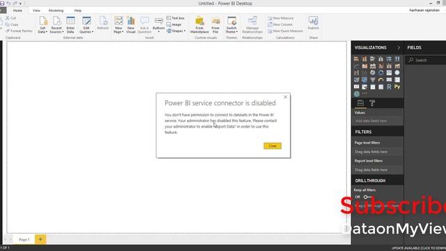 Error!! Power BI Service Connector is disabled | Export Data | Power BI datasets | Power BI смотреть онлайн