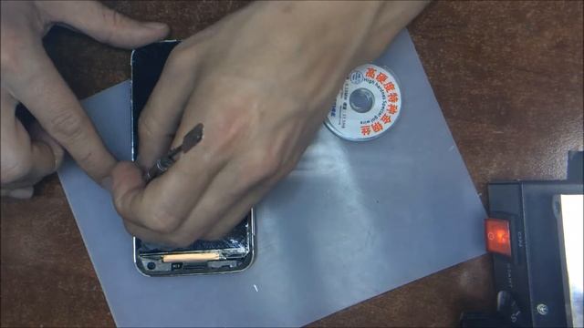 Снятие стекла струной Samsung S5 смотреть онлайн