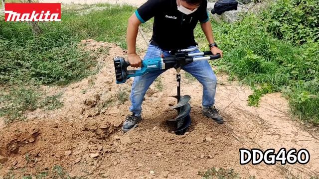 Demo Makita DDG460 - Cordless Earth Auger 18V x2 смотреть онлайн