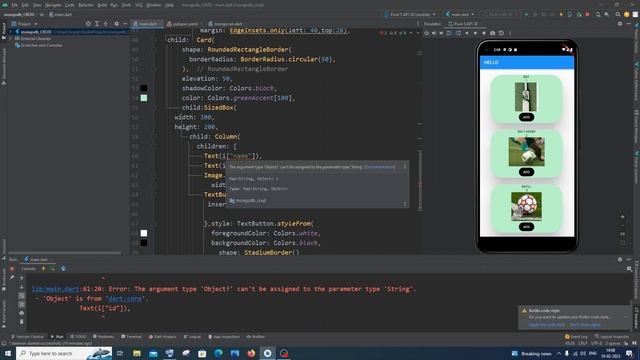 The argument type 'Object?' can't be assigned to the parameter type 'String SOLVED in Flutter смотреть онлайн
