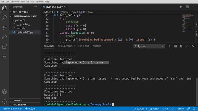 Python 3 - Episode 37 - Exceptions смотреть онлайн