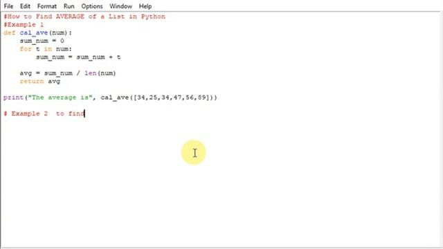 How to Find AVERAGE of a List in Python смотреть онлайн